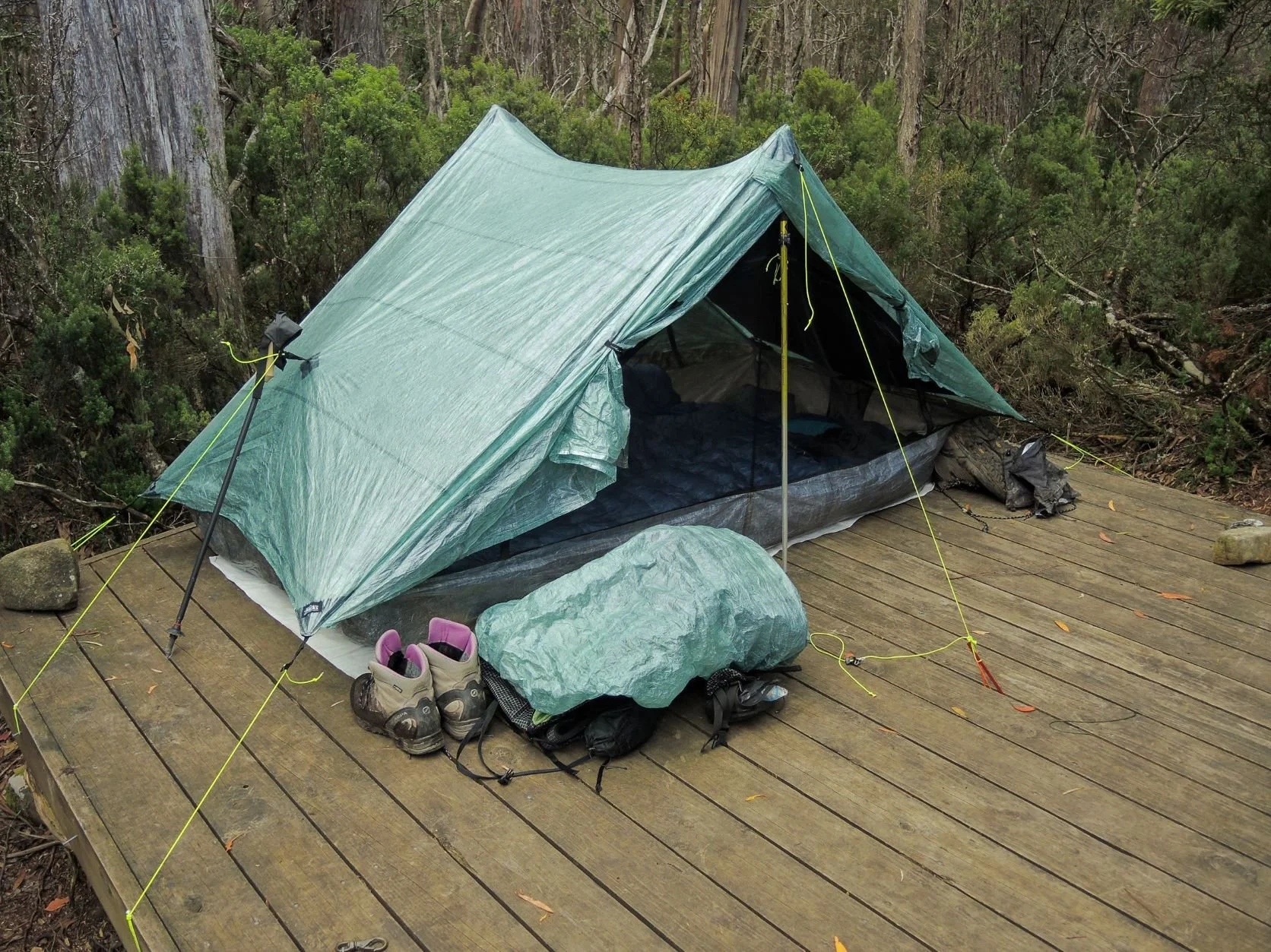 テント・タープ Zpacks Duplex Tent Spruce Green Review：ZPacks Duplex Tent 2人用ながら驚異の550g！ 超軽量